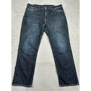 Lucky Brand Jeans Mens 42x30.5 Blue Athletic Fit Stretch Straight‎ Leg